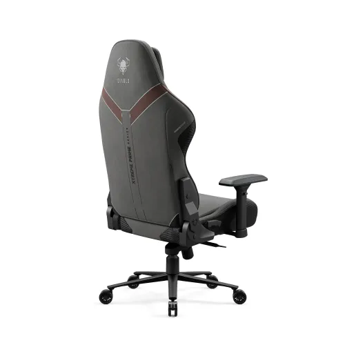 Fotel Diablo Chairs X.One Prime Normal Size Stone Gray Gamingowy Do 140kg Tkanina Ciemnoszary