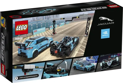 Конструктор Lego Speed Champions Formula E Panasonic Jaguar Racing GEN2 car и Jaguar I-PACE Etrophy (76898)