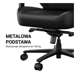 Fotel Anda Seat Phantom 4 L Pro Gray Fabric Gamingowy do 100kg Tkanina Szary