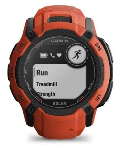 Смарт-часы Garmin Instinct 2x Solar (огненно-красный)