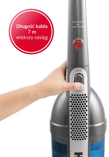 Mop parowy Hoover Steam Jet SSNV1400 2w1 odkurza i czyści parą