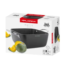 Garnek aluminiowy z pokrywką FLORINA NELIO 4 l