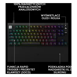 Klawiatura magnetyczna Logitech G Pro X2 TKL Rapid Czarny