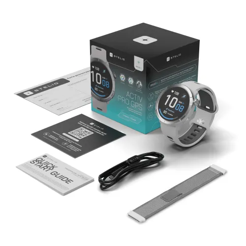 Smartwatch STELIO Activ Pro AI GPS 46mm Tytanowy