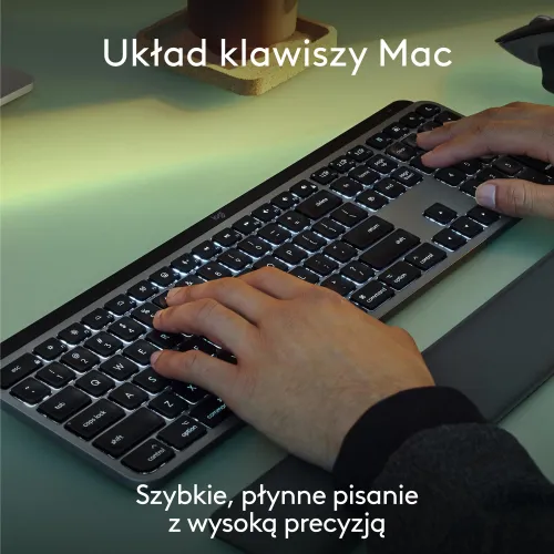 Klawiatura membranowa Logitech MX Keys S dla Mac Szary