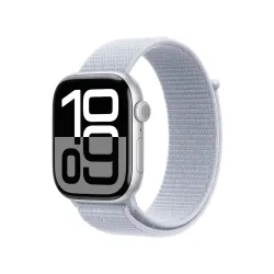 Apple Watch Series 10 GPS + Cellular koperta 46mm aluminium srebrny opaska sportowa błękitny obłok