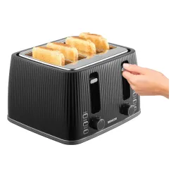 Toster Sencor STS 7541BK Ruszt do bułek Rozmrażanie 1860W