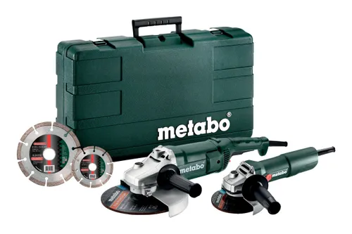 Комплект угловых шлифовальных машин Metabo EC 2200-230 + W 750-125