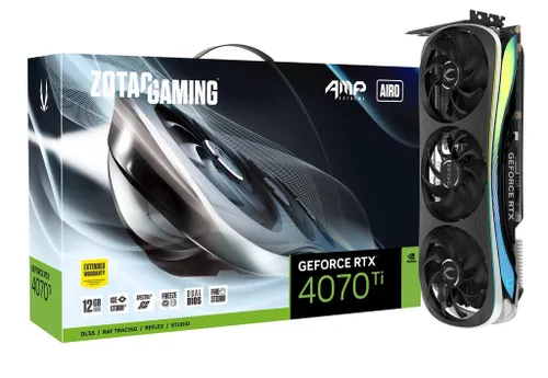 Karta graficzna Zotac GeForce RTX 4070 Ti AMP Extreme AIRO 12GB GDDR6X 192bit DLSS