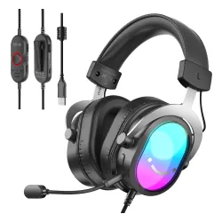 Słuchawki przewodowe z mikrofonem Fifine AmpliGame H16 Nauszne Czarny