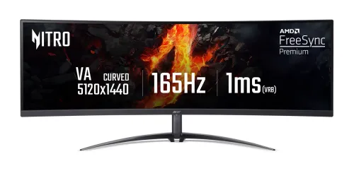 Monitor Acer Nitro XZ452CUVbemiiphuzx 44,5" 5K VA 165Hz 1ms VRB Zakrzywiony Gamingowy