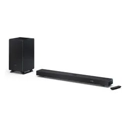 Soundbar SHARP HT-SBW55121 Czarny 5.1.2-kanałowy, Bezprzewodowy Subwoofer, HDMI eARC, Dolby Atmos, 4K, BT
