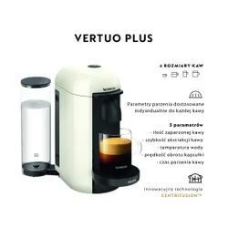 Ekspres KRUPS Nespresso Vertuo Plus XN903110 Biały