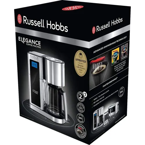 Кофеварка Russell Hobbs Elegance 23370-56 серебро