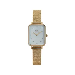 Часы Daniel Wellington Quadro Lumine Pressed Piano DW00100582 Золото