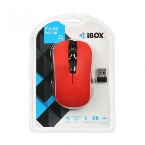 Myszka IBOX Loriini Czerwony