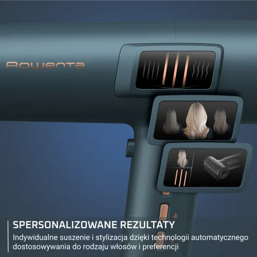 Suszarka do włosów Rowenta HY9430 Jonizacja Dyfuzor Zimny nawiew 1800W 3 prędkości 3 temperatury