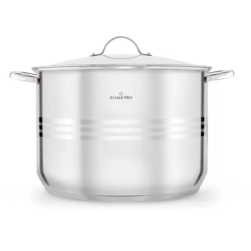 Garnek wysoki ze stali nierdzewnej z pokrywką Starke Pro Barcelo 20 l