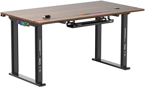 Biurko gamingowe COBRA Electra S CRF1423ELBNRGB Brązowy
