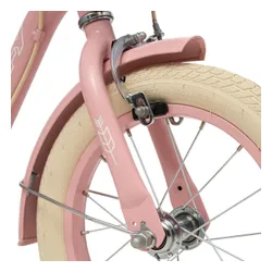 Rower dziecięcy HUFFY Retro Vintage 14 cali dla dziewczynki Pudrowy-róż