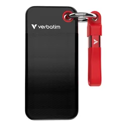 Dysk VERBATIM Pocket 128GB SSD Czarno-czerwony
