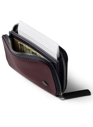 Кожаный кошелек унисекс Bellroy Folio Mini - глубокий сливовый