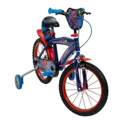 Rower dziecięcy HUFFY Spider-Man 16 cali dla chłopca Niebieski
