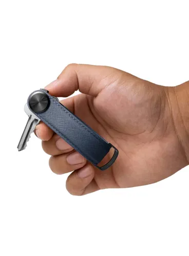 Skórzany organizer na klucze Orbitkey Key Organiser Pro Saffiano Leather - oxford navy