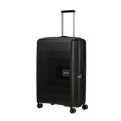 American Tourister Aerostep'in Geniş Genişletilebilir Valizi-siyah