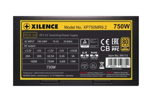 Zasilacz Xilence Performance X+ 750W 80+ Gold Czarny