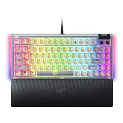 Klawiatura RAZER BlackWidow V4 Phantom RGB Hot-Swap Orange Tactile Gen-3 Switch Przezroczysto-biało-czarny