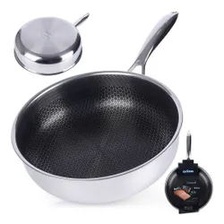 Patelnia stalowa głęboka COOKCELL 26 cm