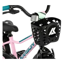 Rower dziecięcy KARBON Jazz 18 cali dla dziewczynki Różowy