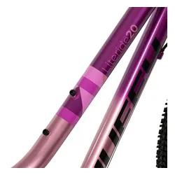 Rower dziecięcy HUFFY Literide Junior 20 cali dla dziewczynki Różowo-fioletowy