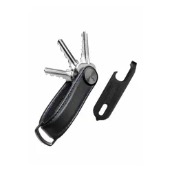 Zestaw Orbitkey - organizer do kluczy Pro + Multitool V2 - blackout / blue stitching