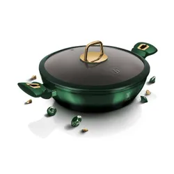 Garnek tytanowy niski 3.8L 28cm BERLINGER HAUS Metallic Line Emerald BH-6060