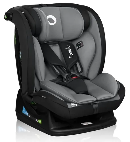 Fotelik samochodowy LIONELO Izzy i-Size 40-150 cm (0-36 kg) Czarno-szary