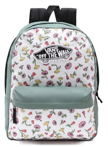 Vans Realm 22 l-ditsy poppy floral marshmallow Casual sırt çantası / ördek yeşili