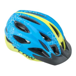 Kask rowerowy AUTHOR Flow X9 Niebiesko-żółty mat MTB (rozmiar M)