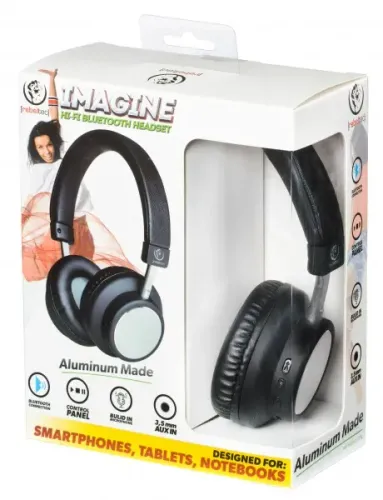 Słuchawki bezprzewodowe Rebeltec Imagine Nauszne Bluetooth 5.0 Czarny