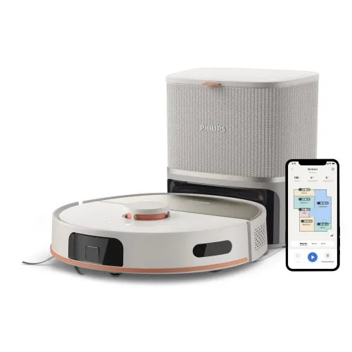 Robot sprzątający Philips Aqua 5000 XU5100/20 Funkcja mopowania Stacja oczyszczająca Tworzenie mapy pomieszczenia 66dB