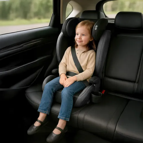 Fotelik samochodowy TULANO Joy 25 I-Size 100-150 cm (15-36 kg) Czarny