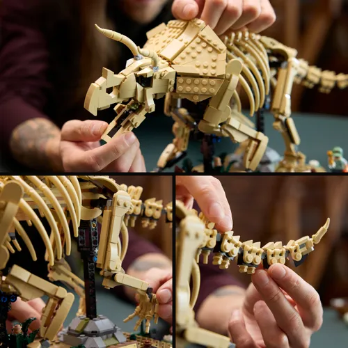 LEGO Jurassic World 77985 Szkielety dinozaurów: triceratops, zestaw klocków