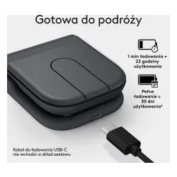 Myszka Logitech Mobi Fold Grafitowy