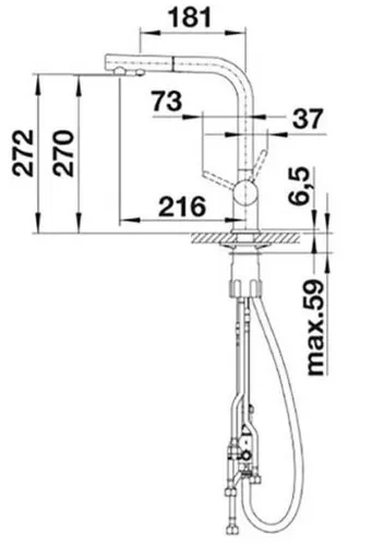 Bateria BLANCO Fontas-S II 525200 Antracyt