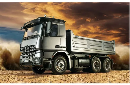 Zdalnie sterowany samochód COIL ciężarówka wywrotka Mercedes na pilota metalowa