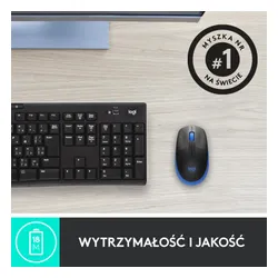 Myszka Logitech M190 Czarno-niebieski