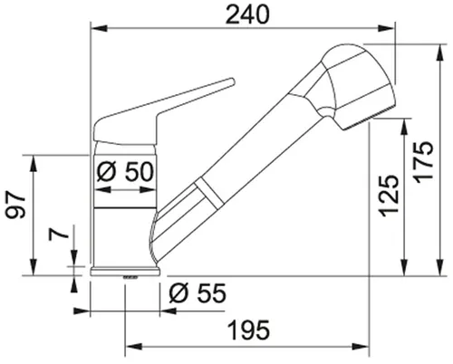 Bateria FRANKE Prince II 115.0470.663 Orzechowy