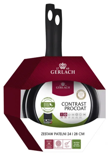 Zestaw patelni GERLACH Contrast Procoat (2 elementy)