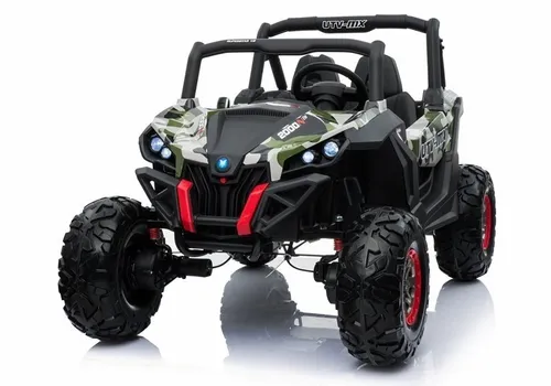Auto Na Akumulator Dla 2 Dzieci Jeep Xmx603 Buggy 4X4 Pilot Skóra Eva LED MP3